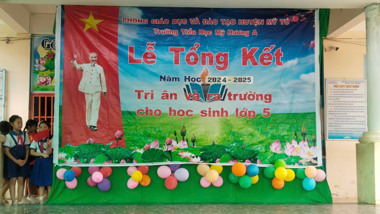 Trường Tiểu học Mỹ Hương A tổ chức thành công Lễ Tổng kết năm học 2024- 2025